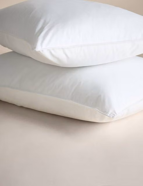 M&S Smart Wash & Dry Firm Pillows, 2 Pack, White