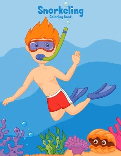 Snorkeling Coloring Book 1 by Createspace, Multicolour Childrens Paper Coloring Book, W: 27.94 cm, H: 27.94 cm, D: 0.48 cm
