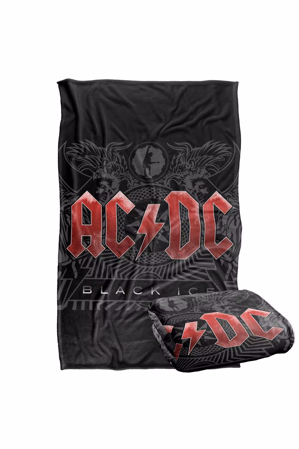 AC/DC Black Ice Super Soft Silky Touch Fleece Blanket, Multicolour – 6