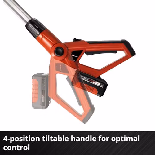 Einhell Power X-Change 18V Cordless Long Reach Reciprocating Hedge Trimmer in Red and Black – 3