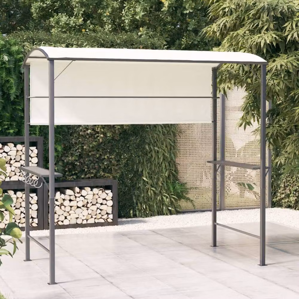 Berkfield Home Gazebo with Roof in Cream, W/D/H: 220 x 110 x 200 cm – 2
