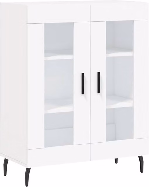 Berkfield Home White Sideboard, W: 69.5 cm, D: 34 cm, H: 90 cm