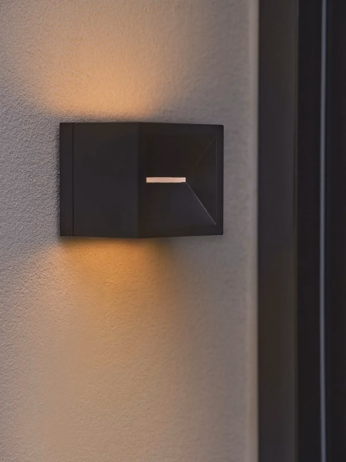 Nordlux Rivo LED Outdoor Wall Light, Black Metal, IP54, Warm White 3000K – 4