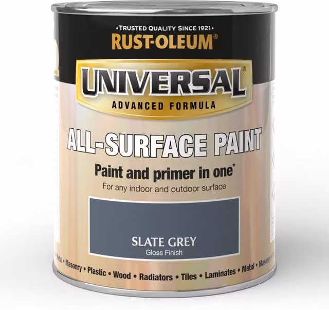 Rust-Oleum Universal Gloss Spray Paint in Slate Grey, 750ml