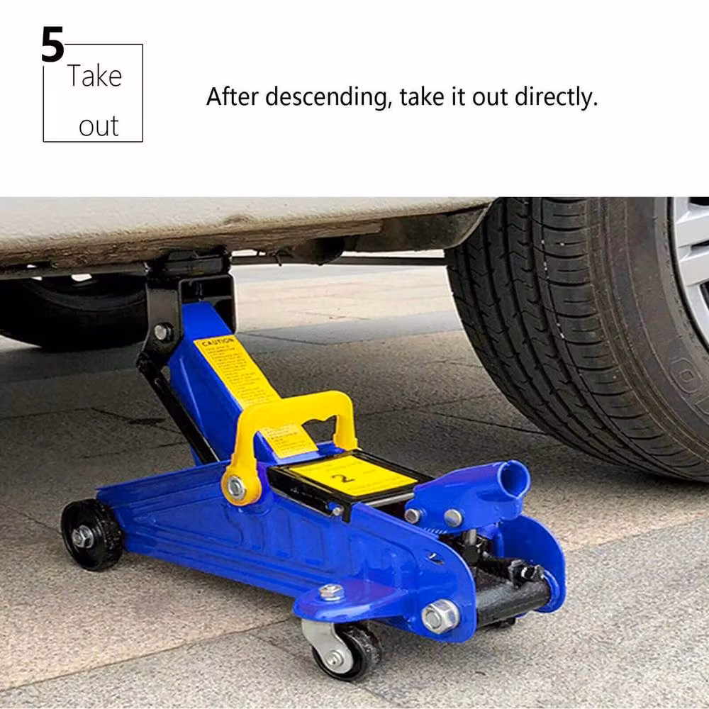 Nestlune 2 Tonne Heavy Duty Hydraulic Floor Trolley Jack in Blue, W: 1000 cm, D: 52 cm – 3