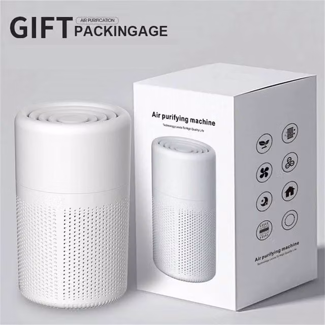 NESTLUNE Air Purifier with H13 True HEPA Filter in White, W/D/H: 15 x 15 x 100 cm – 1