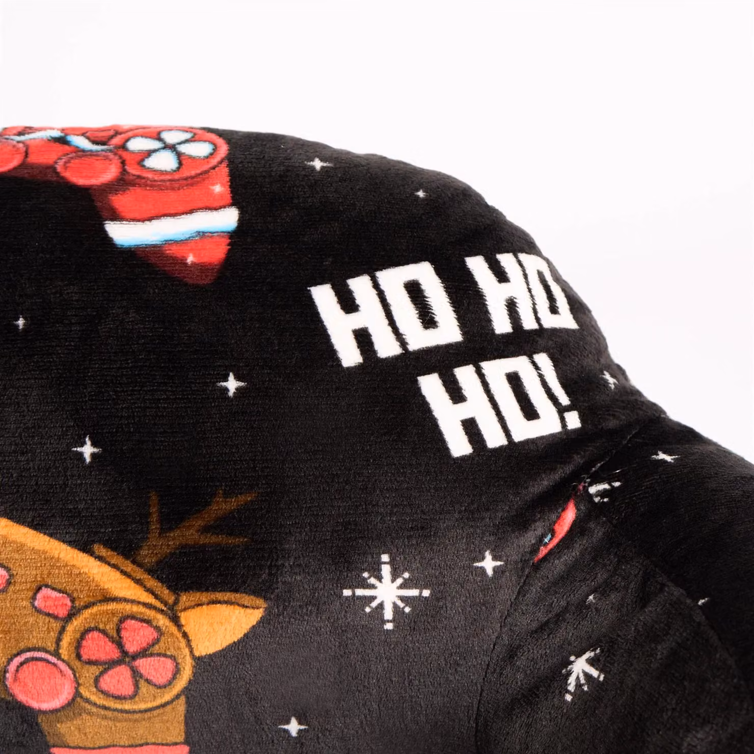 OHS Christmas Gaming Print Kids Fleece Cuddle Wedge Reading Pillow, Black, W/D/H: 45 x 45 x 30 cm – 4