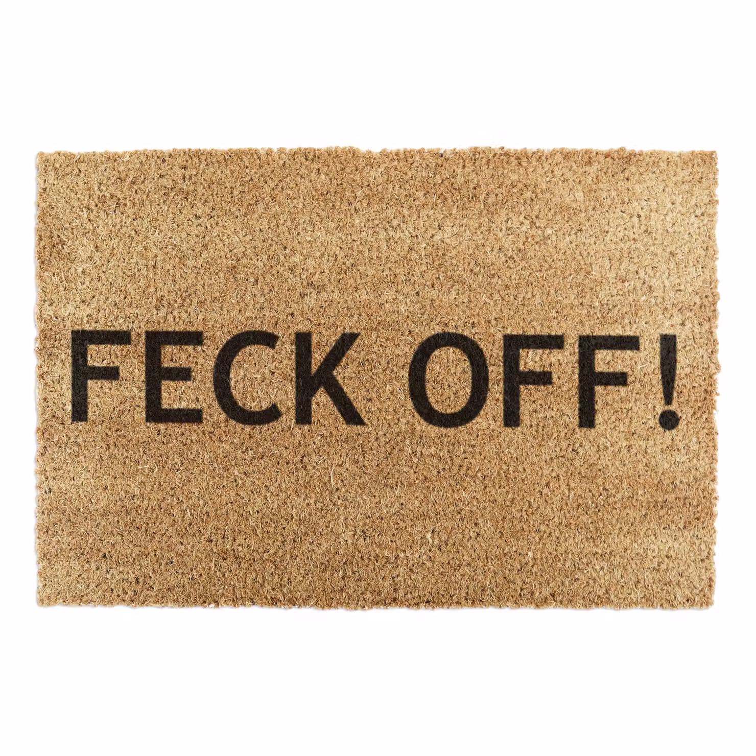 Artsy Mats Feck Off-Country Coir Doormat in Black and Brown, W: 60 cm, D: 90 cm – 2
