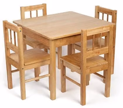 Bigjigs Toys Natural Furniture Pack in Brown