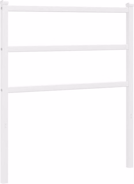 Berkfield Home Classic Metal Headboard in White, Width: 75 cm