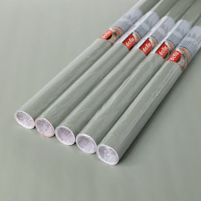 dc fix Matt Sage Green Self Adhesive Vinyl Wrap for Kitchen Doors and Furniture, Pack of 5, W: 67.5 cm x L: 2 m