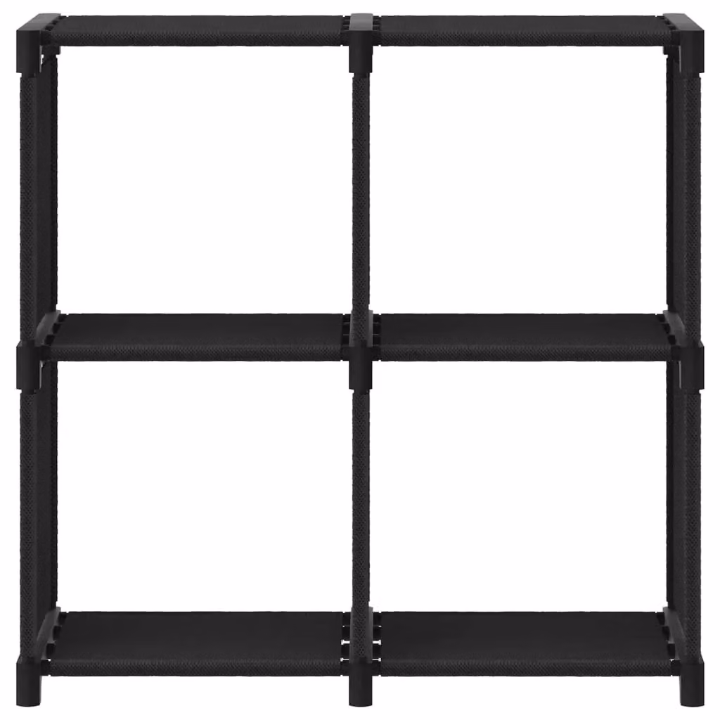 Berkfield Home 4-Cube Modern Freestanding Display Shelf, Black, W: 69 cm, D: 30 cm, H: 72.5 cm – 2