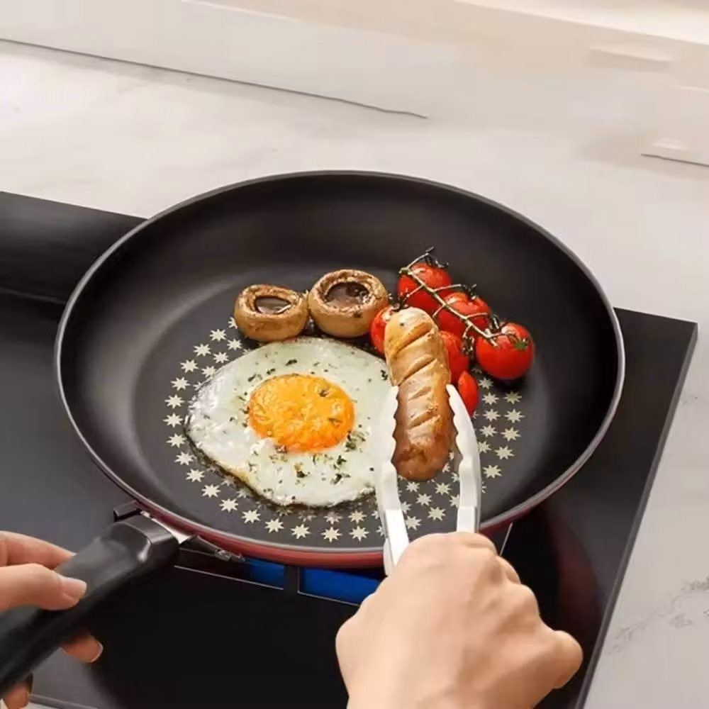 Kelvenix Non-Stick Diamond Frying Pan, Red, 24 cm – 4
