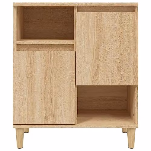 vidaXL Set of 2 Sonoma Oak Sideboards in Engineered Wood, W/D/H: 60 x 35 x 70 cm – 3