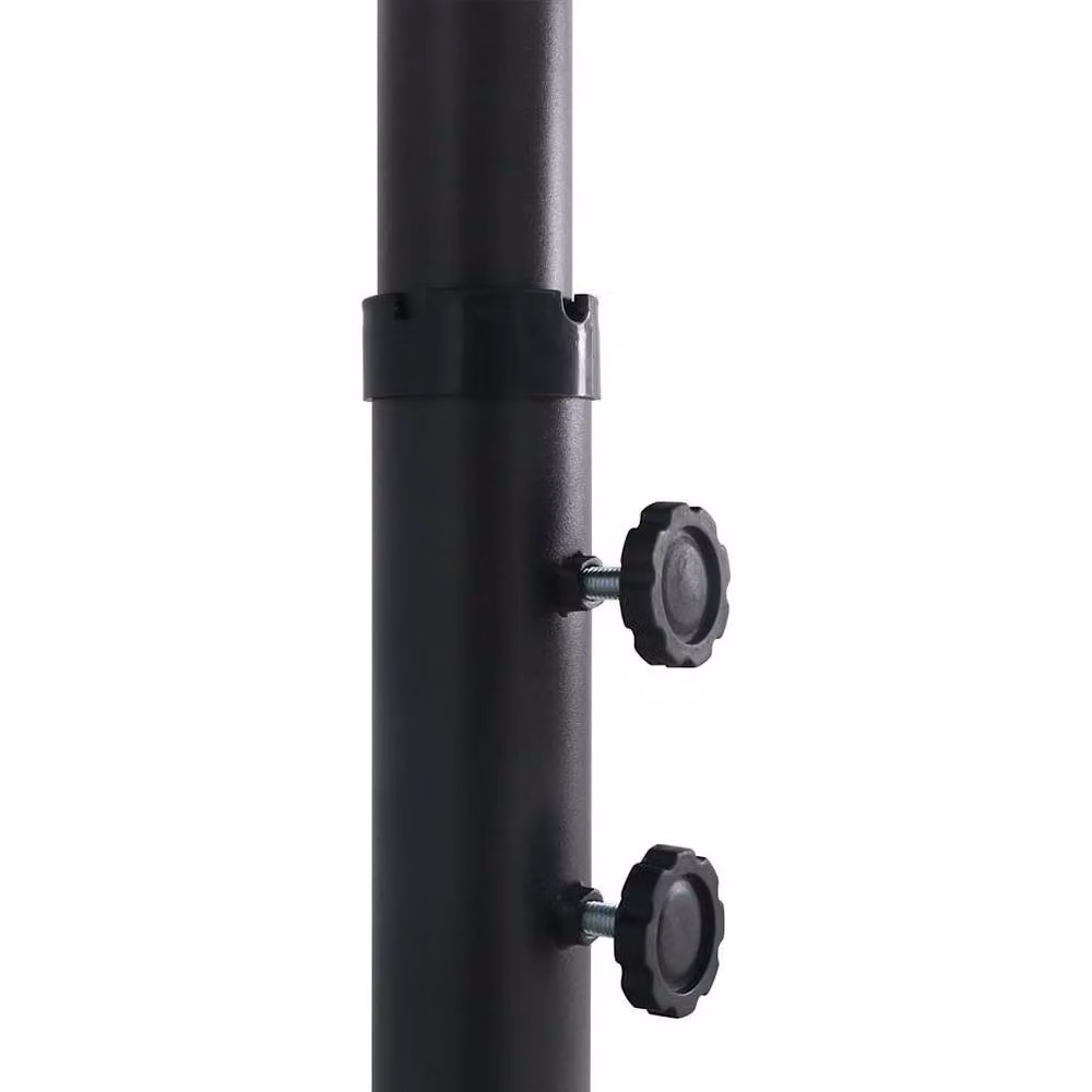 Berkfield Home Black Cantilever Outdoor Parasol with Aluminium Pole, W: 460 cm, D: 270 cm, H: 246 cm – 3