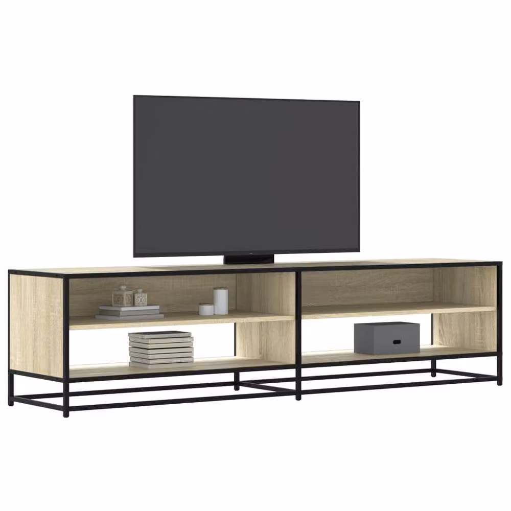 Berkfield Home Sonoma Oak TV Cabinet in Light Brown, W: 180.5 cm, D: 46 cm, H: 46 cm – 2