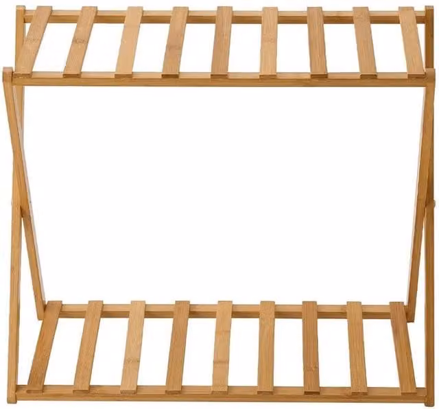 SPETLEK Wood Plant Shelf and Garden Stand in Beige, W: 100 cm, D: 60 cm
