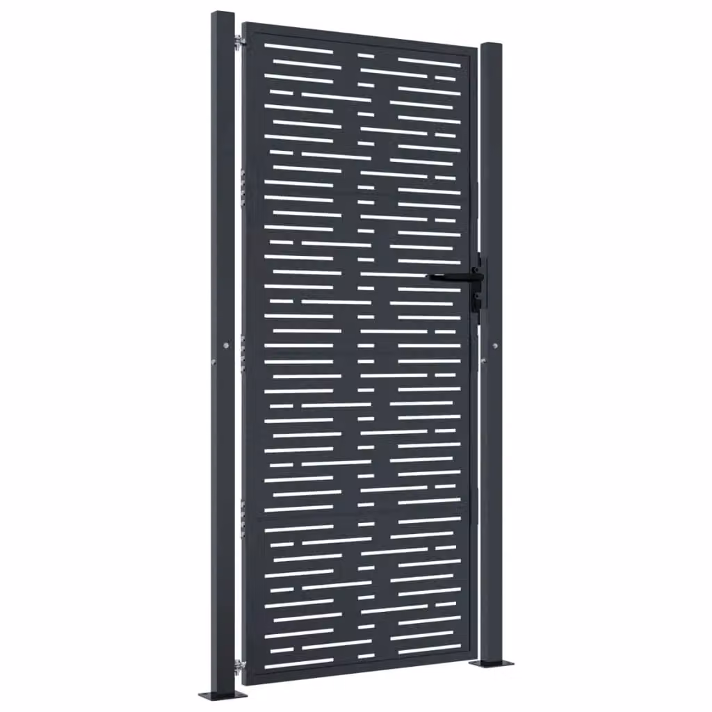 Berkfield Home Anthracite Steel Garden Gate, W: 105 cm, H: 180 cm – 2