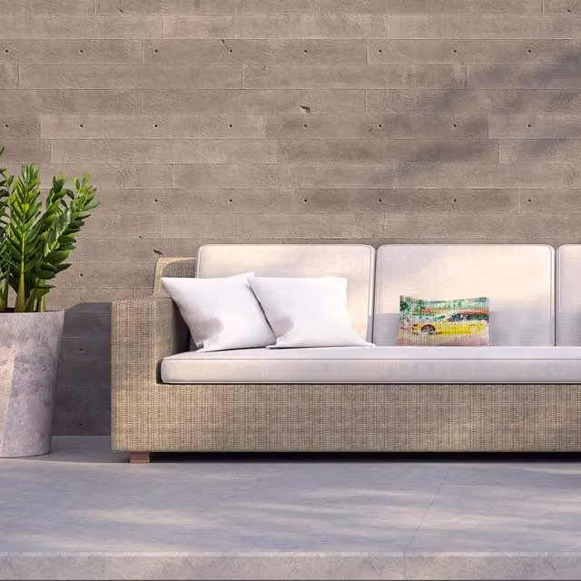 Benjamin Tate Design LTD Champs Elysees Camero Yellow Rectangular Outdoor Cushion