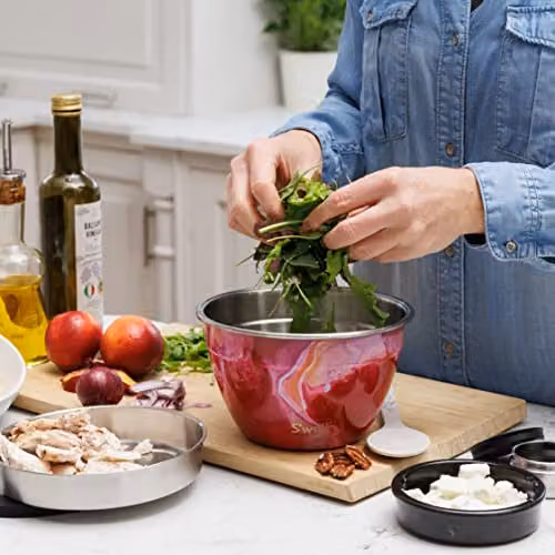 S'well Rose Agate Salad Bowl Kit, 1.9 l, Pink – 4