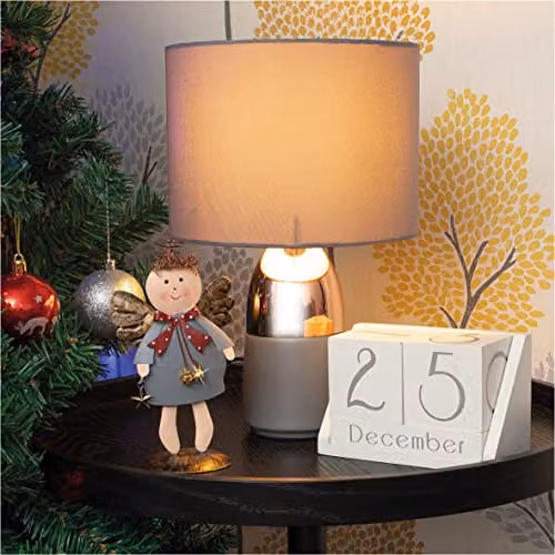 St Helens Home & Garden Metal Angel Tabletop Christmas Ornament in Grey – 3