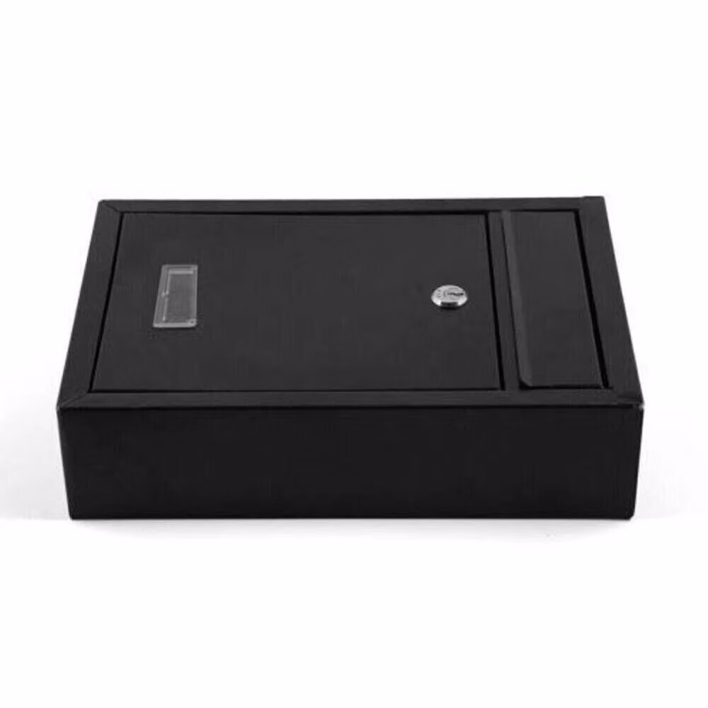 FLAVORA Large Wall Mounted Steel Letter Box in Black, H 32.0 cm x W 21.5 cm x D 9.0 cm – 3