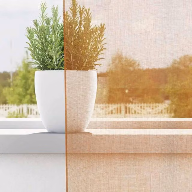 Berkfield Home Terracotta Voile Fabric Panel Curtains with Eyelets, 2 Pack