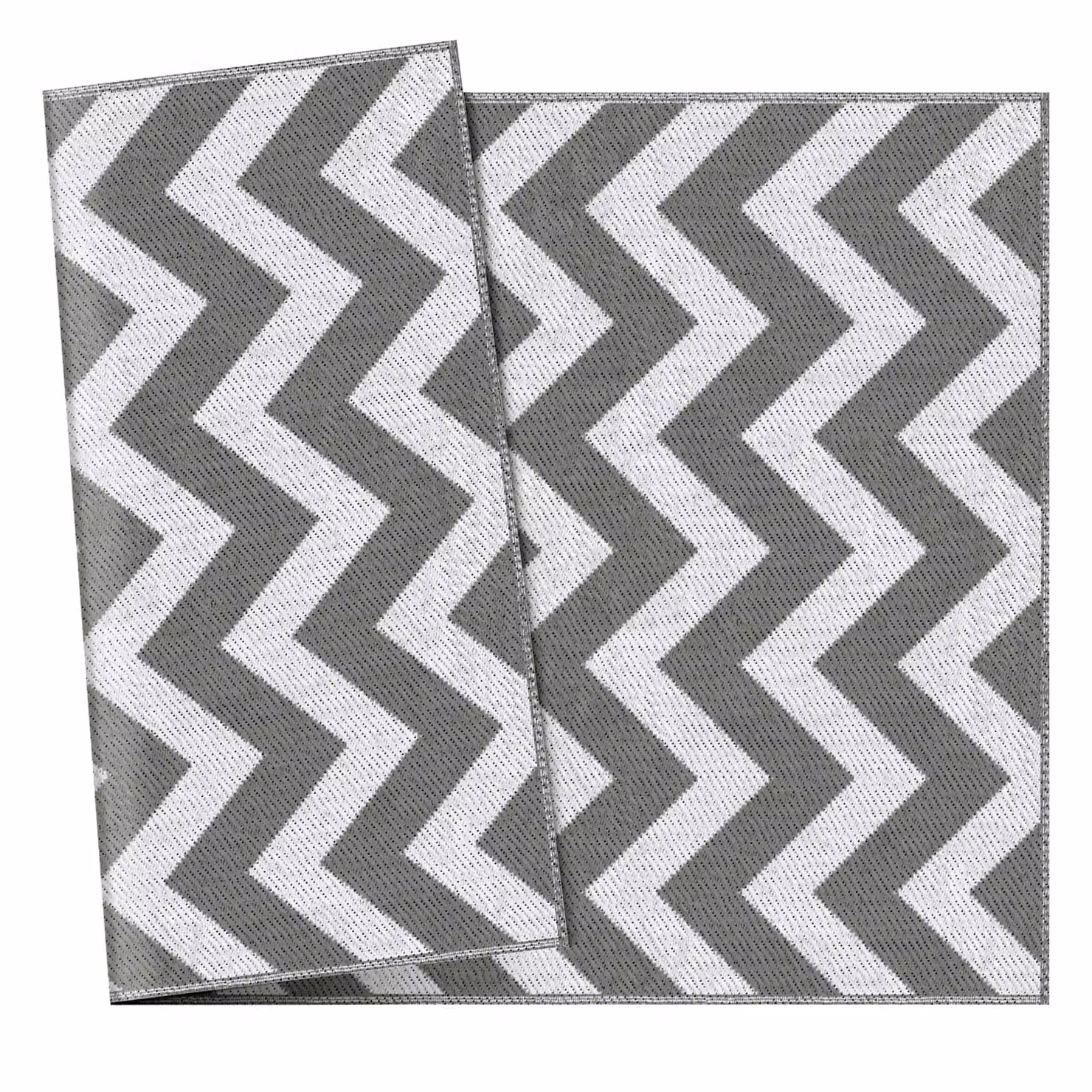 Outsunny Reversible Outdoor Rug in Grey and White, W 120 cm x D 180 cm – 8