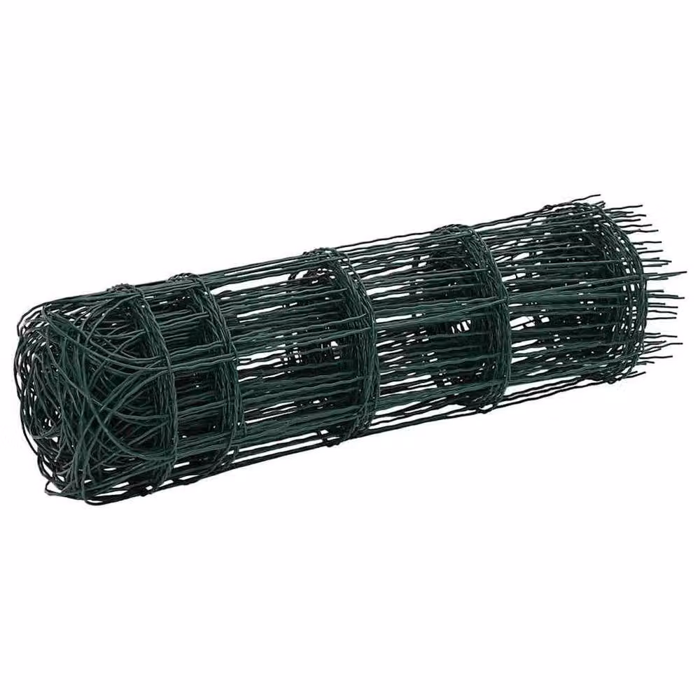 Berkfield Green Powder-coated Iron Garden Border Fence, 25 x 0.65 m – 3