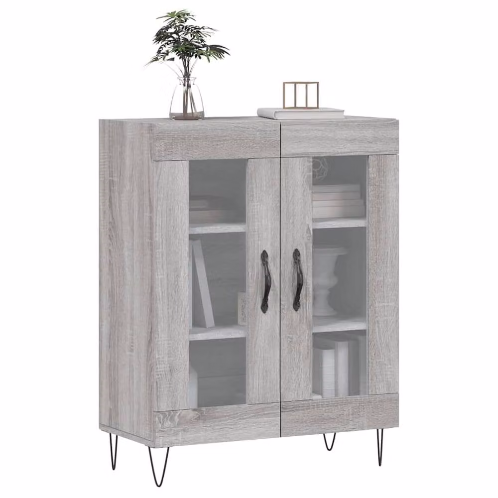 Berkfield Home Grey Sonoma Sideboard W: 69.5 cm, D: 34 cm, H: 90 cm – 3