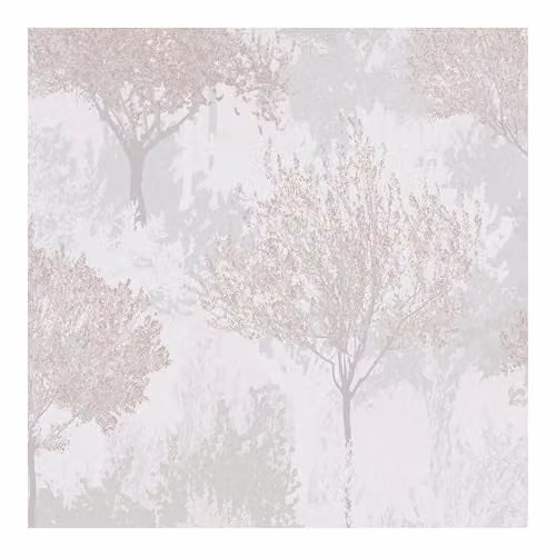 Superfresco Easy Birch Forest Mauve Wallpaper in Grey and Purple with Botanical Nature Landscape Design