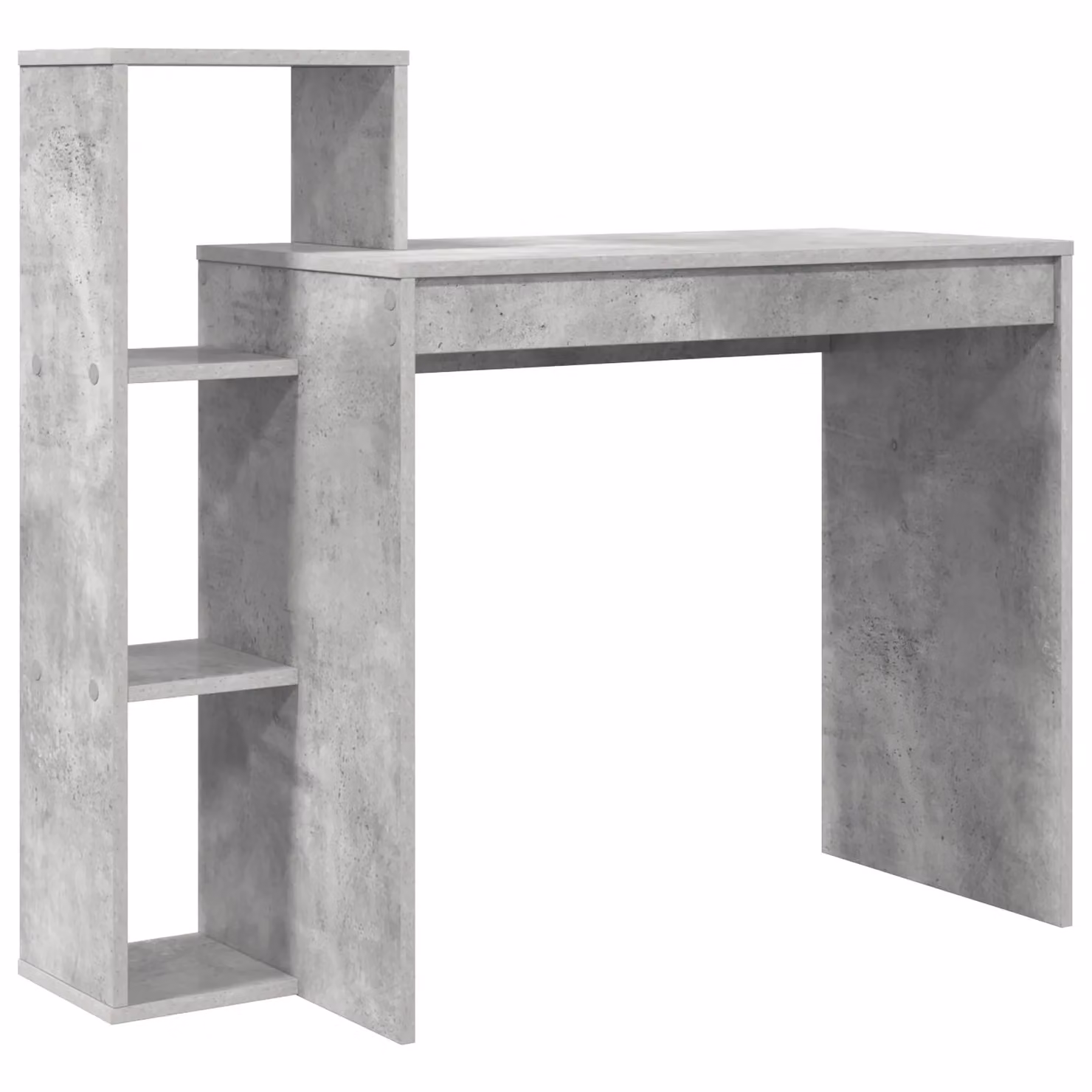 Berkfield Home Writing Desk in Grey Concrete-effect Laminate and Engineered Wood – 2