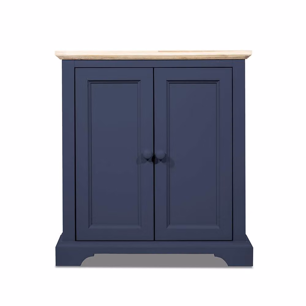 Statement Furniture Florence Corner Sideboard in Navy Blue, W78 x D35 x H85 cm – 2