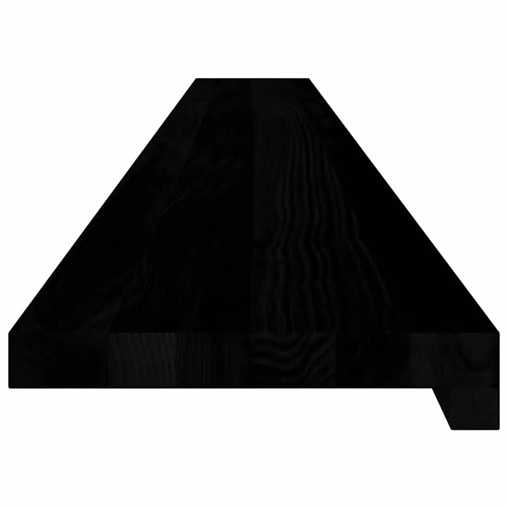 Berkfield Home Solid Oak Wood Window Sills, 2 Pieces, Dark Brown, W: 160 cm, D: 20 cm, H: 2 cm – 4