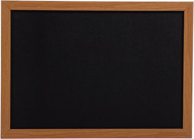 idoodle Essentials Rectangular Hanging Black Chalkboard with Wood Frame