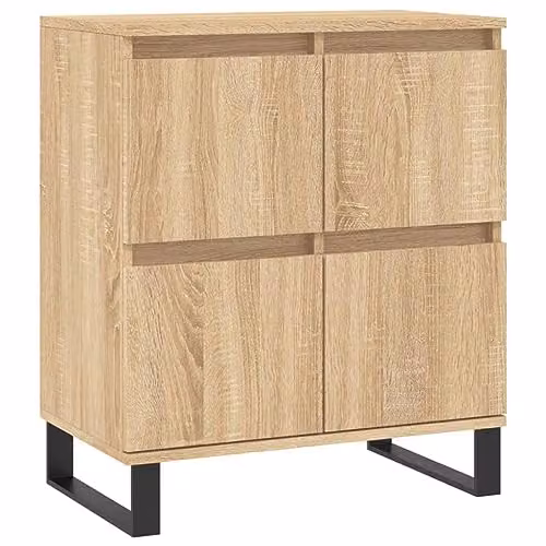 vidaXL Modern Sideboard in Brown Oak, W/D/H: 60 x 35 x 70 cm