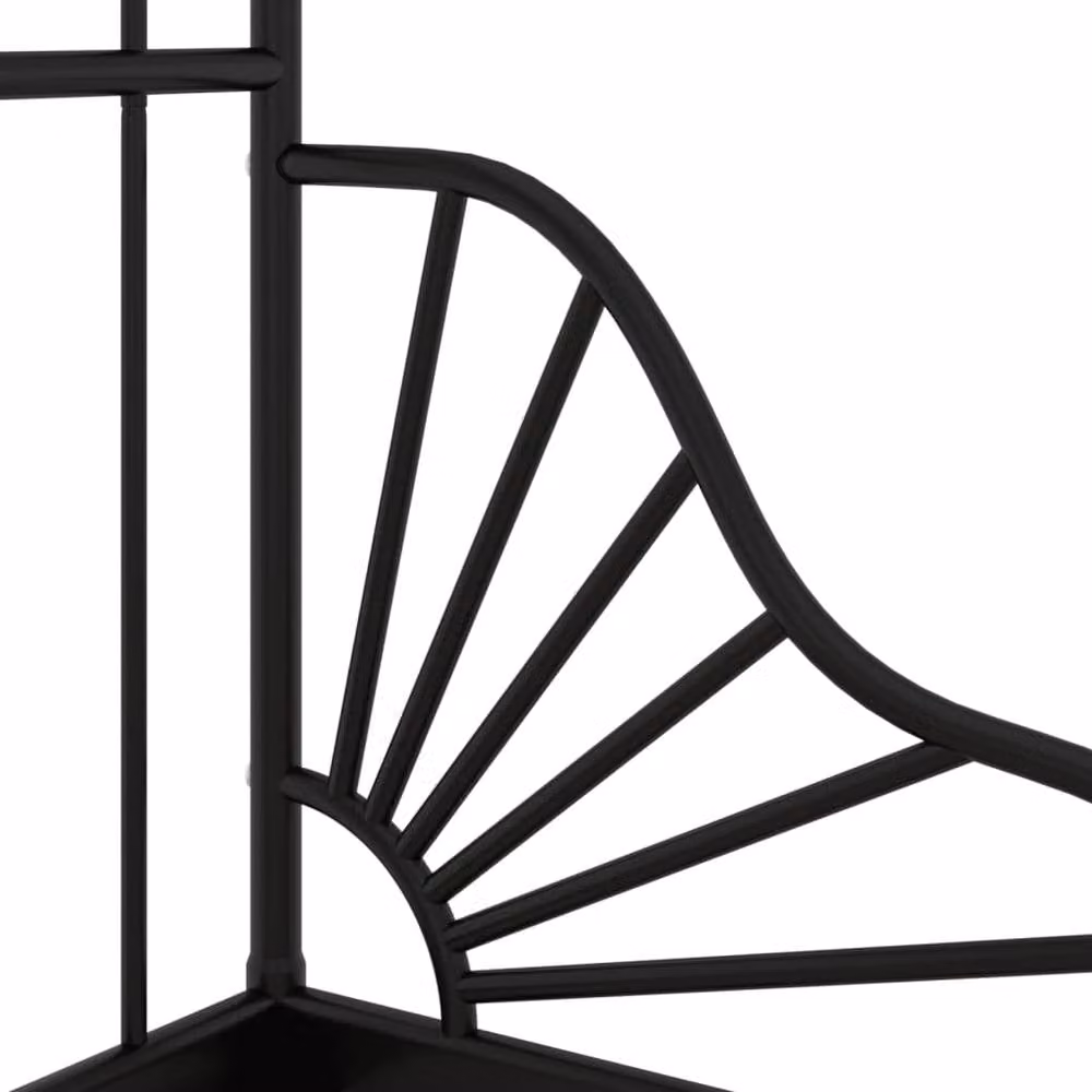 Berkfield Home Durable Extendable Metal Bed Frame, Black, W/D/H: 80 x 130/200 x 90 cm – 4