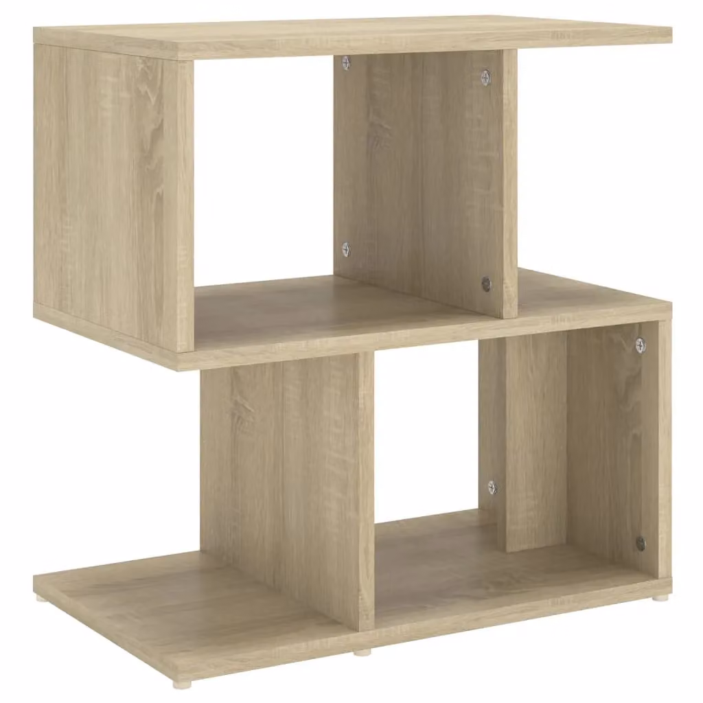 Berkfield Home Sonoma Oak Bedside Cabinet in Brown, W: 50 cm, D: 30 cm, H: 51.5 cm – 2