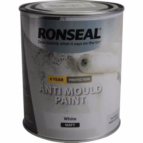 Ronseal Anti Mould Resistant Paint White Matt 2.5l – 1