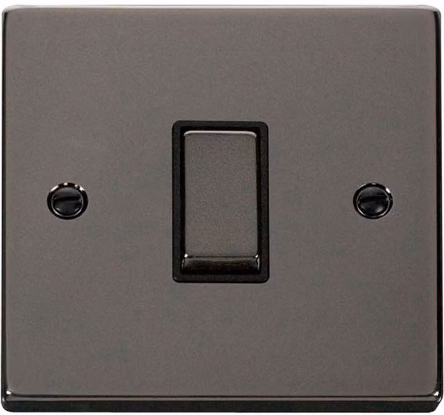 SE HOME Black Surface Mount Two Way Switch