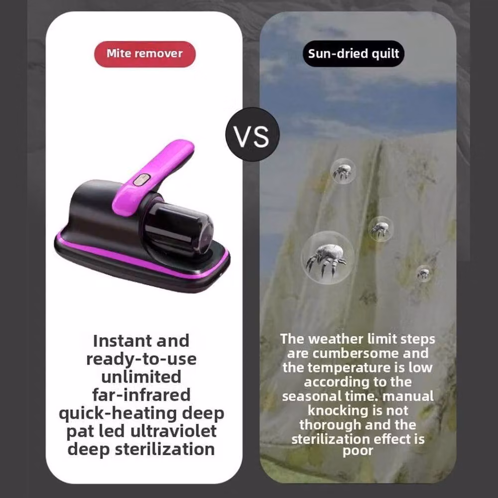 Kelvenix Cordless UV Dust Mite Remover Handheld Vacuum Cleaner in Black – 5