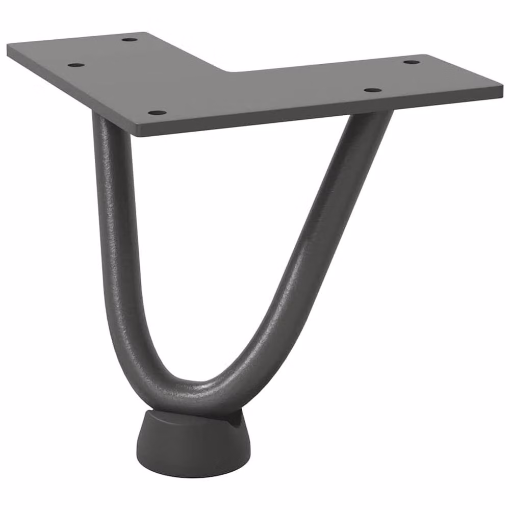 Berkfield Home Hairpin Table Legs, 4 Pieces, Anthracite Grey, Solid Steel, Height: 10 cm – 2