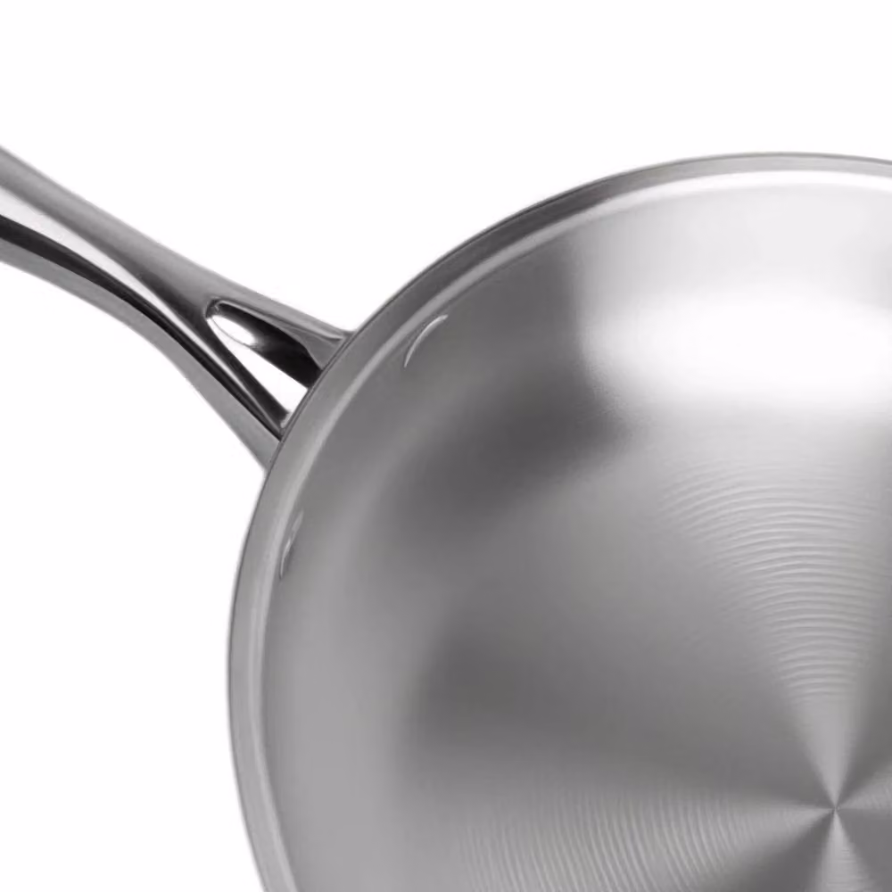 VOGREX Heavy Duty Stainless Steel Induction Frying Pan Skillet, Silver, 26 cm – 2