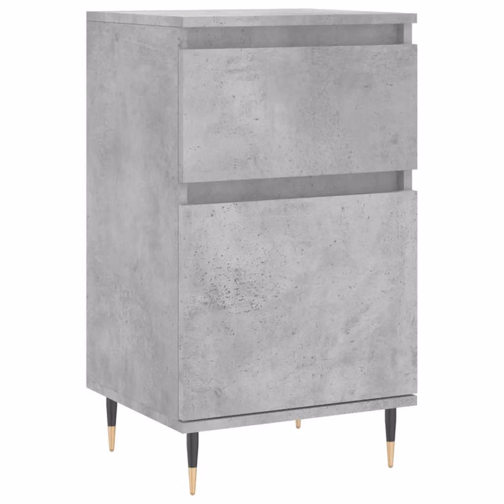 Berkfield Home Modern Sideboard in Concrete Grey, W/D/H: 40 x 35 x 70 cm – 2