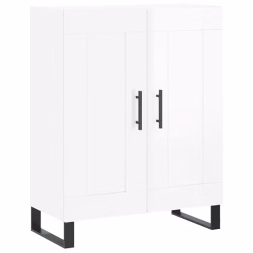 vidaXL High Gloss White Sideboard in MDF, W/D/H: 69.5 x 34 x 90 cm – 1