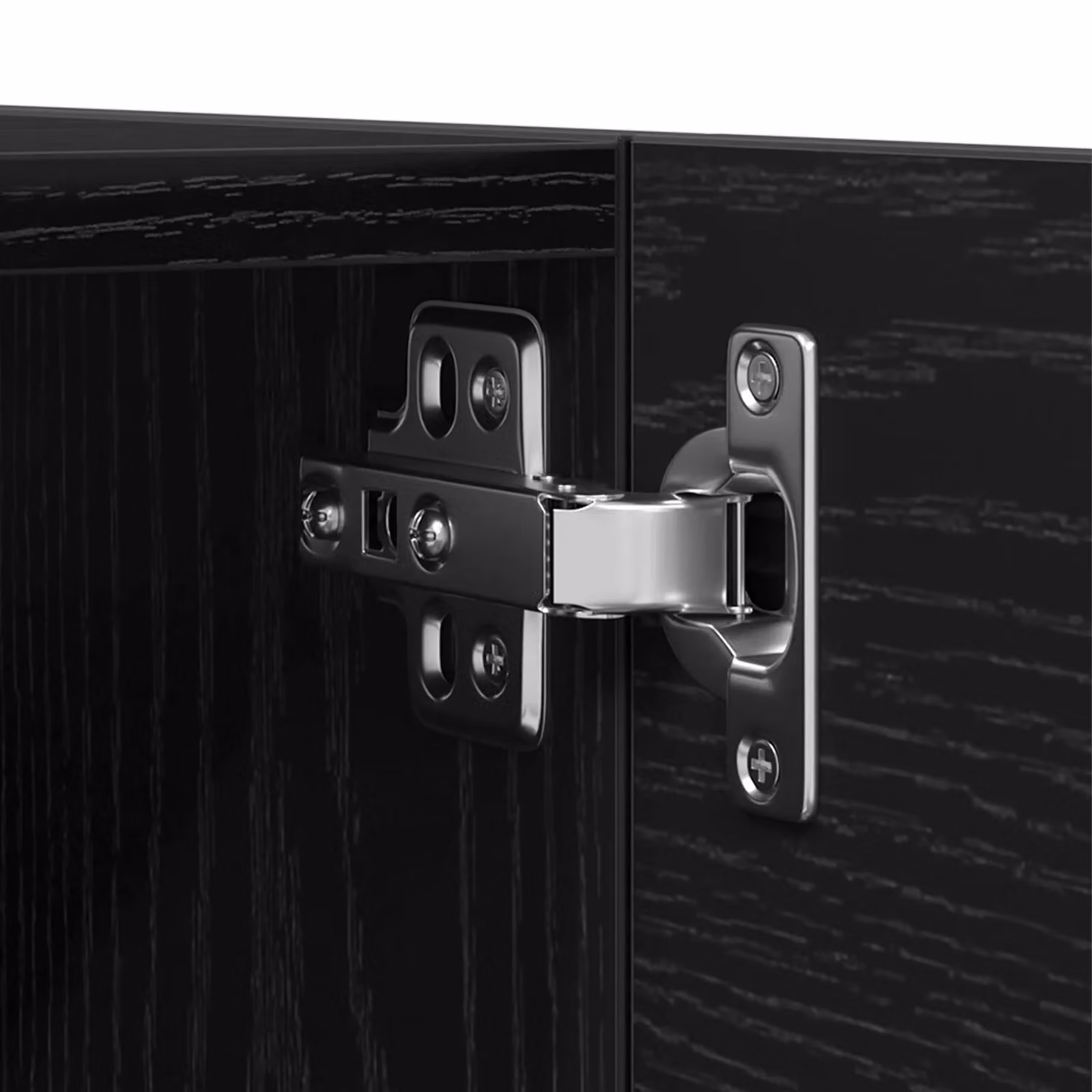 Berkfield Home Set of 2 Wall Mounted TV Cabinets in Black Oak, W/D/H: 30.5 x 30 x 30 cm – 7