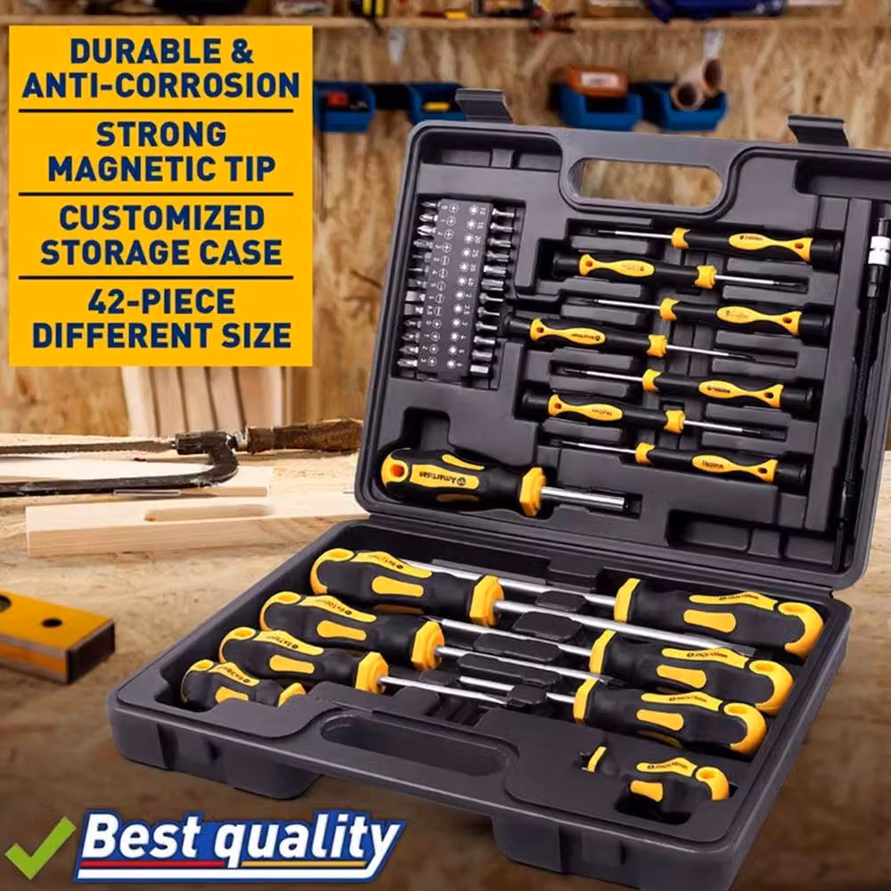 SPETLEK 42-Piece Premium Magnetic Steel Screwdriver Set, Multicolour – 5