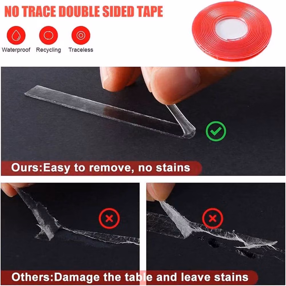NESTLUNE Self Adhesive Furniture Corner Protector Strip, Clear, W: 52 cm, L: 500 cm – 2