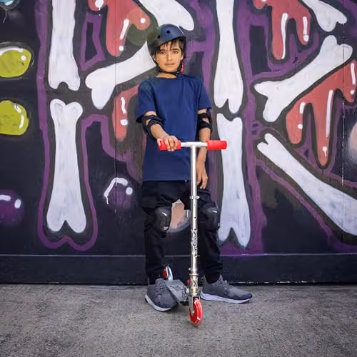 Xootz Red Foldable LED Light Up Scooter – 2