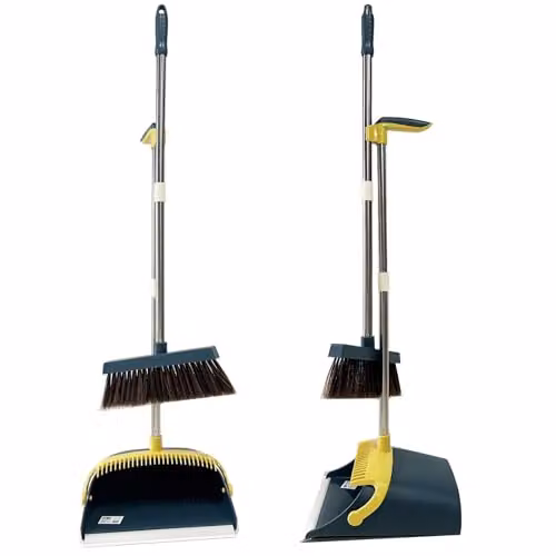 Gr8 Home Long Handled Folding Dustpan and Brush Set in Petrol – 2